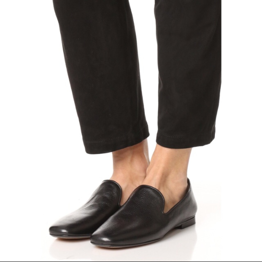 VINCE | BLACK LEATHER LOAFERS